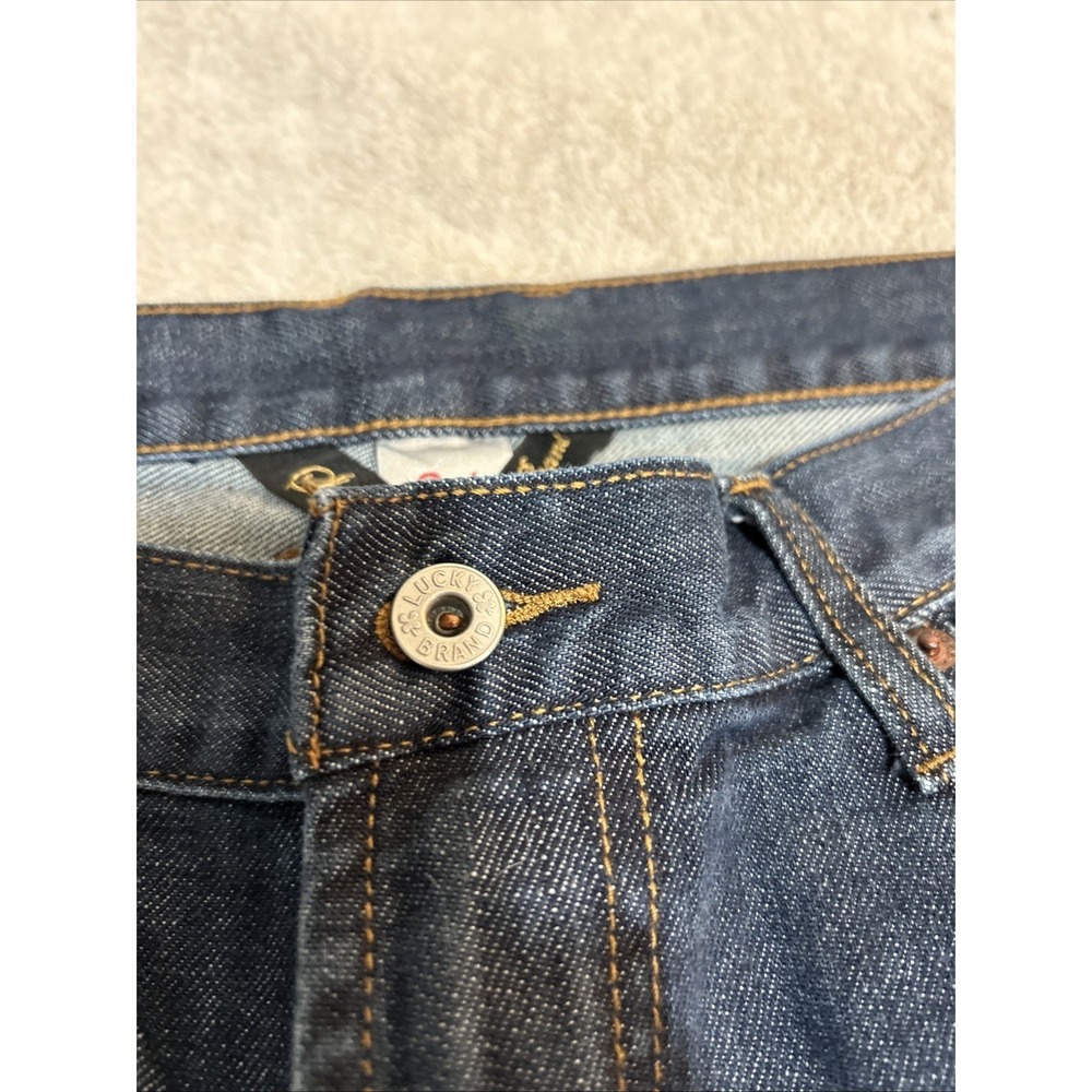Lucky Brand Jeans 181 Relaxed Straight 36x29 Short Inseam Dark Blue Wash - Picture 5 of 13